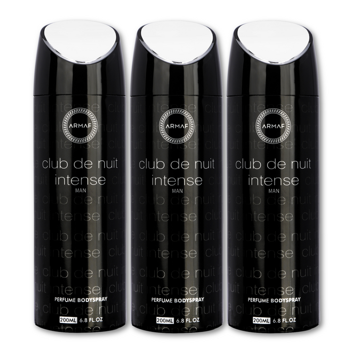 Armaf Club De Nuit Intense Man Deodorants for Men - 200ML Each (Pack of 3)