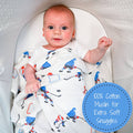 Baby Muslin Swaddle Blanket 47x47 Pass Shoot Score Hockey