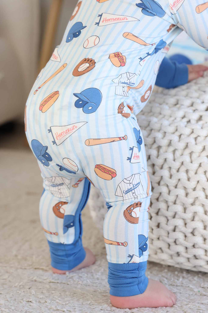 Ballpark Bros Convertible Zip Romper by Caden Lane