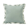 Belmont Textured Fabric Pillow w/ Graphic Print Flange, 18x18 Pillow