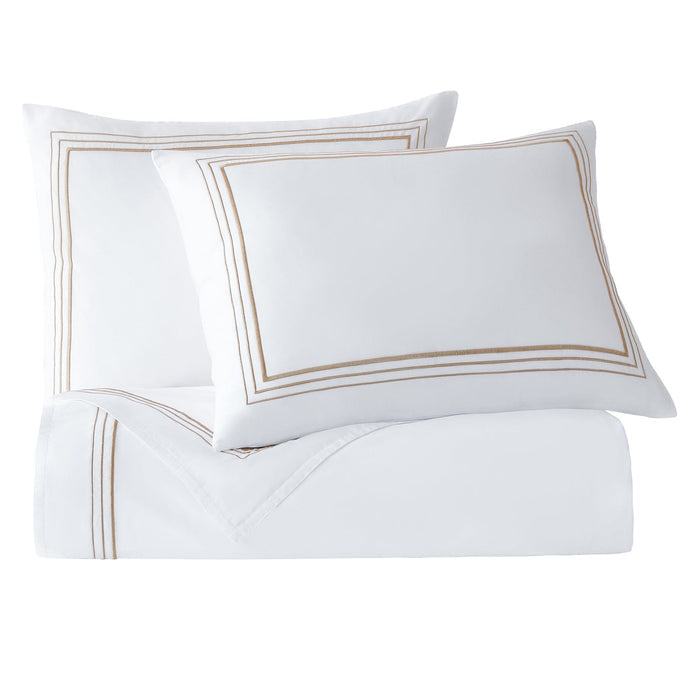 Embroidered Border Duvet Cover Set Duvet Cover