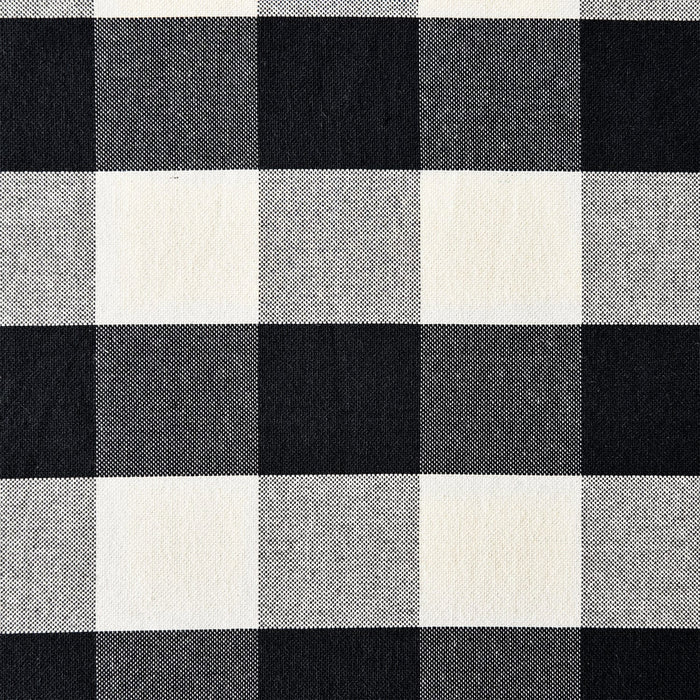 Camille Buffalo Check Woven Swatch, Black Swatch