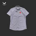 CDG Play Shirt – Striped Red Heart - ESSENTIALS EGYPT