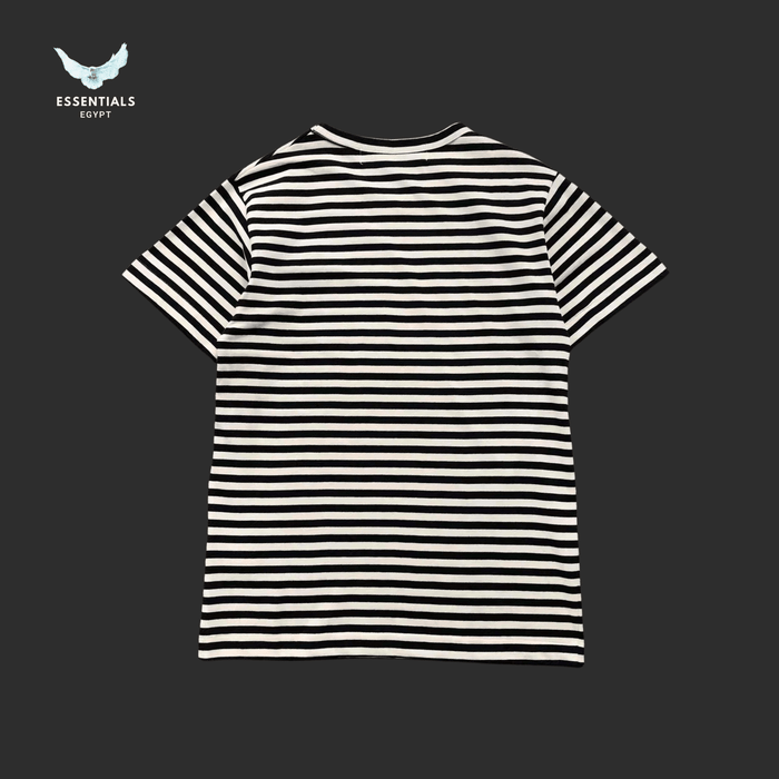 CDG Play T-Shirt – Blue Heart Stripe - ESSENTIALS EGYPT
