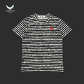 CDG Play T-Shirt – Red Heart Stripe - ESSENTIALS EGYPT
