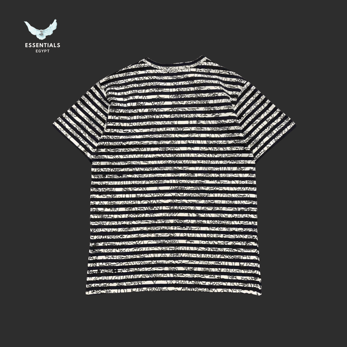 CDG Play T-Shirt – Red Heart Stripe - ESSENTIALS EGYPT