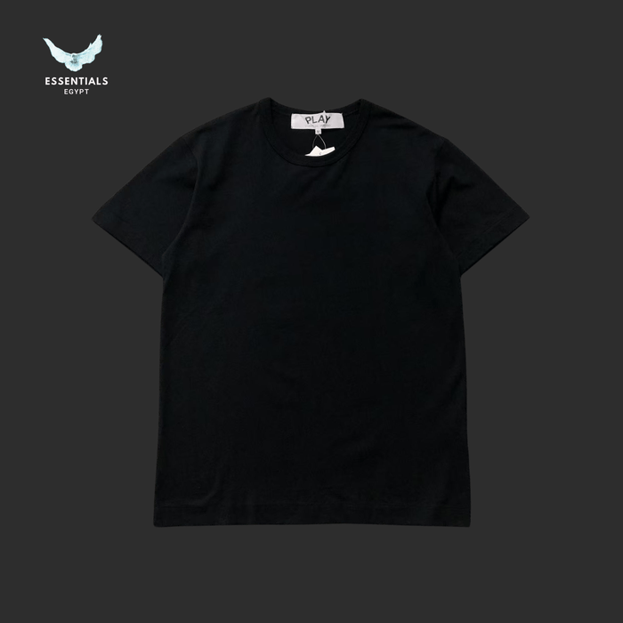 CDG Play T-Shirt – Small Red Heart Patch - ESSENTIALS EGYPT