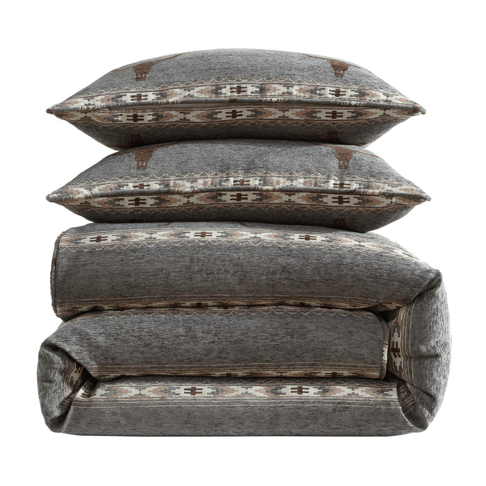 Chisholm Longhorn Chenille Jacquard Bedding Set