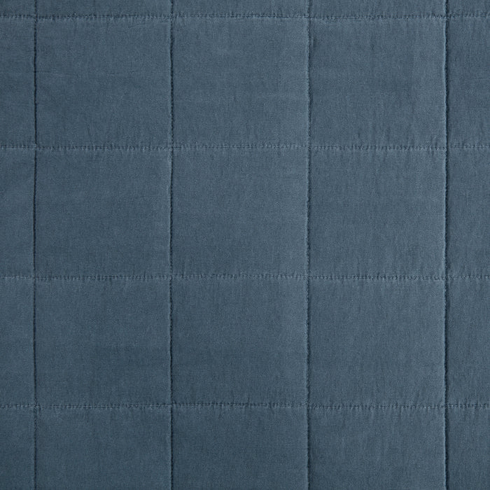 Cotton Canvas Box Stitch Coverlet Set