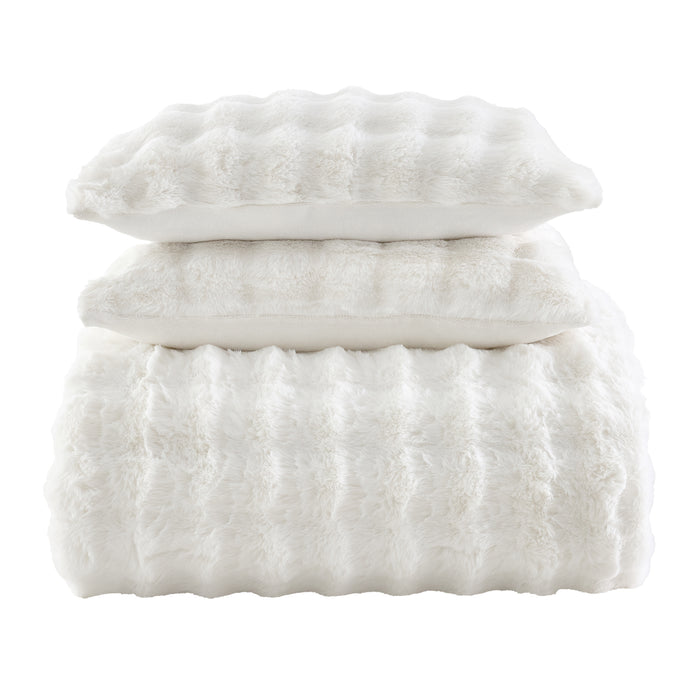 Cottontail Faux Fur Comforter Set