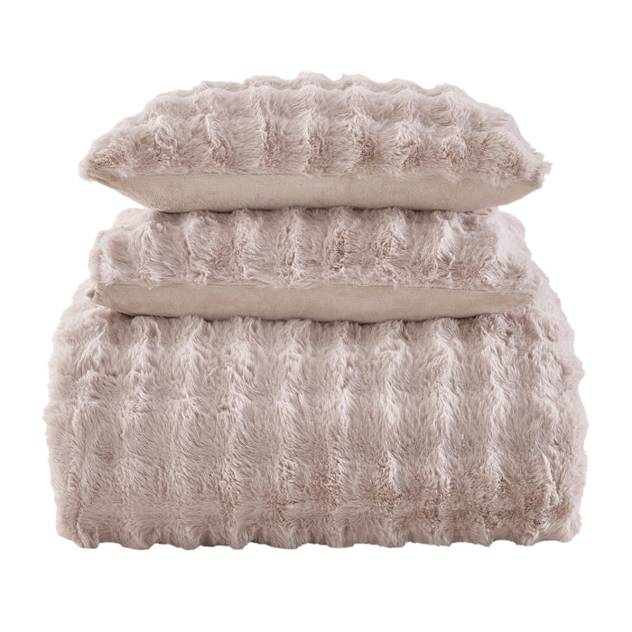 Cottontail Faux Fur Comforter Set