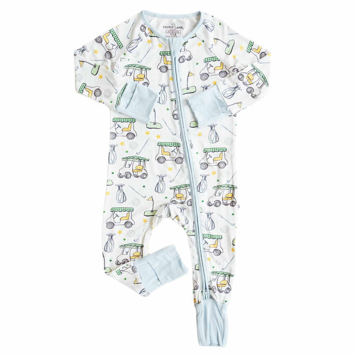 Country Club Cuties Convertible Zip Romper by Caden Lane