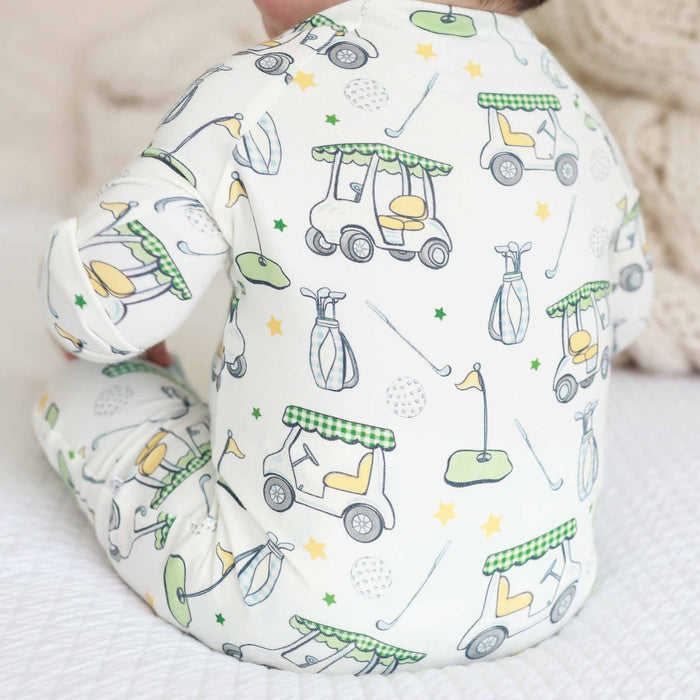 Country Club Cuties Convertible Zip Romper by Caden Lane