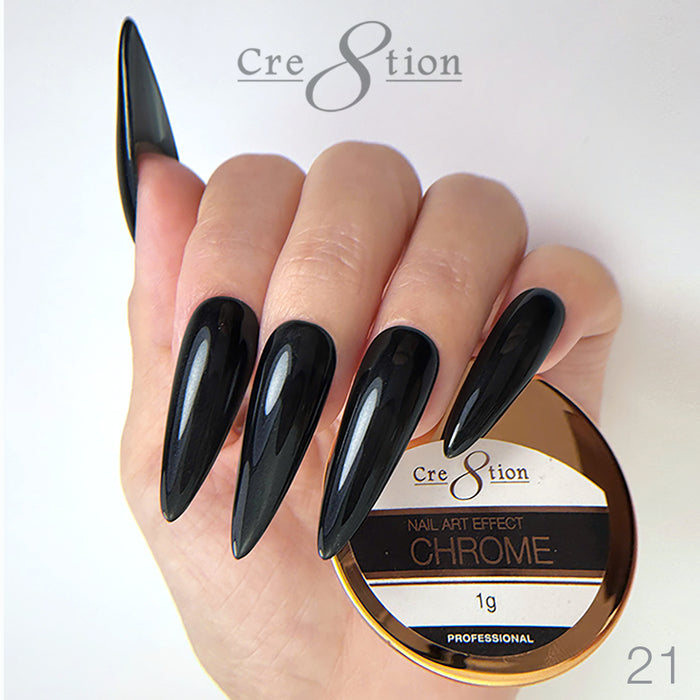 Cre8tion Nail Art - Chrome Effect 1g 67 Colors 6 jars/pack