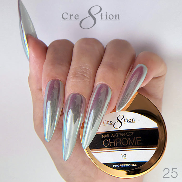 Cre8tion Nail Art - Chrome Effect 1g 67 Colors 6 jars/pack