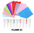 Cre8tion Nail Art - Sticker Set Flame 01 16 pcs./bag