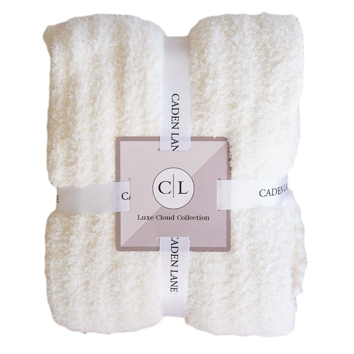 CuddleLane™ Luxe Baby Blanket (40" x 30") / Ivory