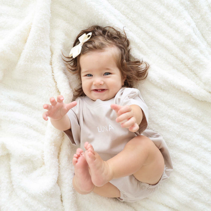 CuddleLane™ Luxe Baby Blanket (40" x 30") / Ivory