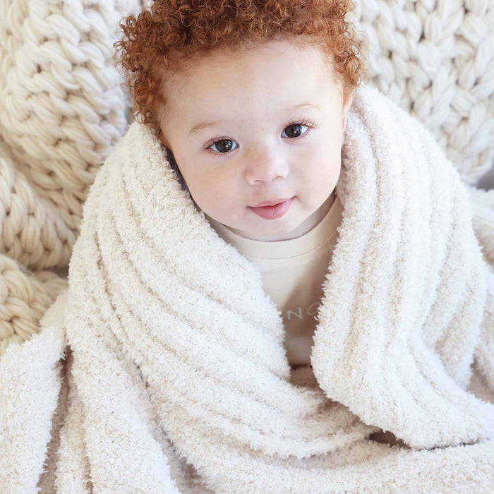 CuddleLane™ Luxe Baby Blanket (40" x 30") / Ivory