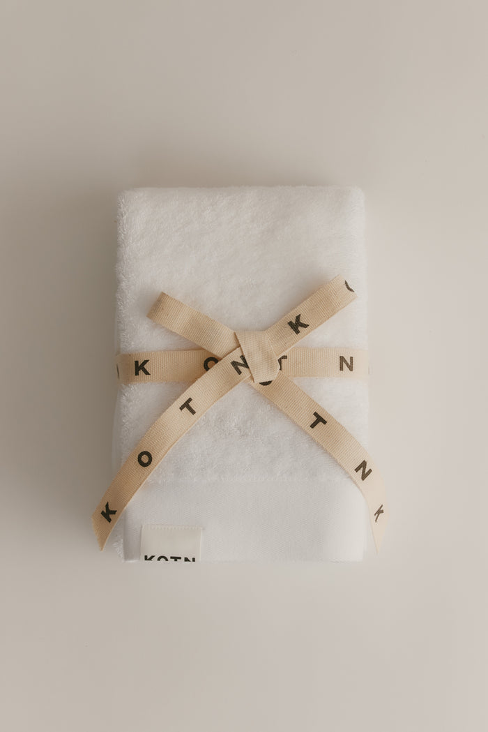 Egyptian Cotton Hand Towel (2 Pack) in White