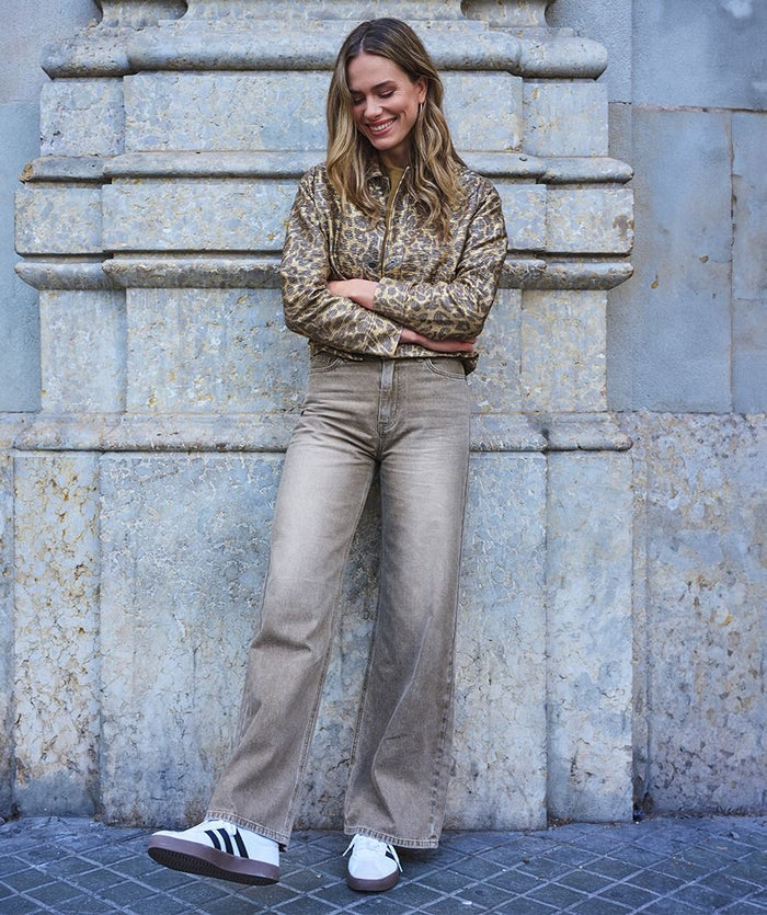 ESQUALO WIDE LEG TROUSERS