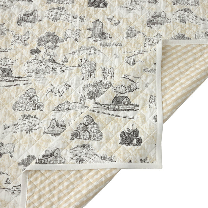 Farm Life Reversible Quilt Set