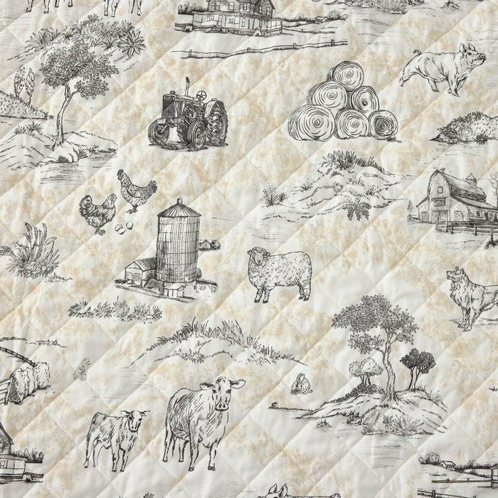 Farm Life Reversible Quilt Set