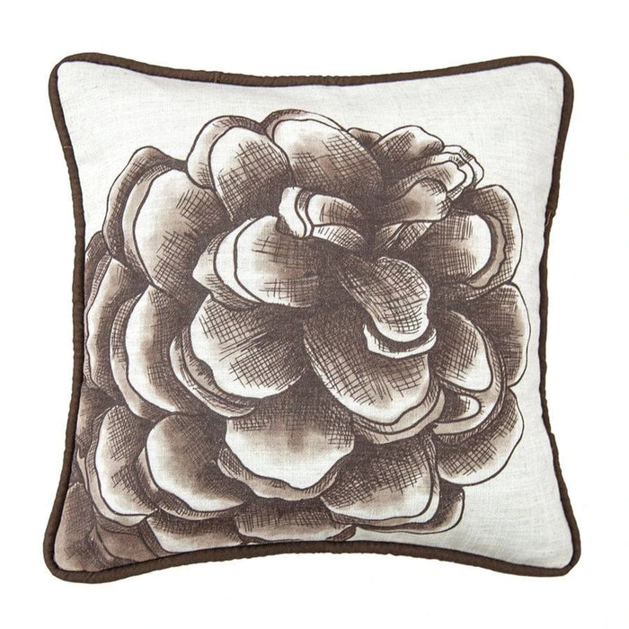Forest Pine Water Print Pinecone Throw Pillow Sale-Pillow