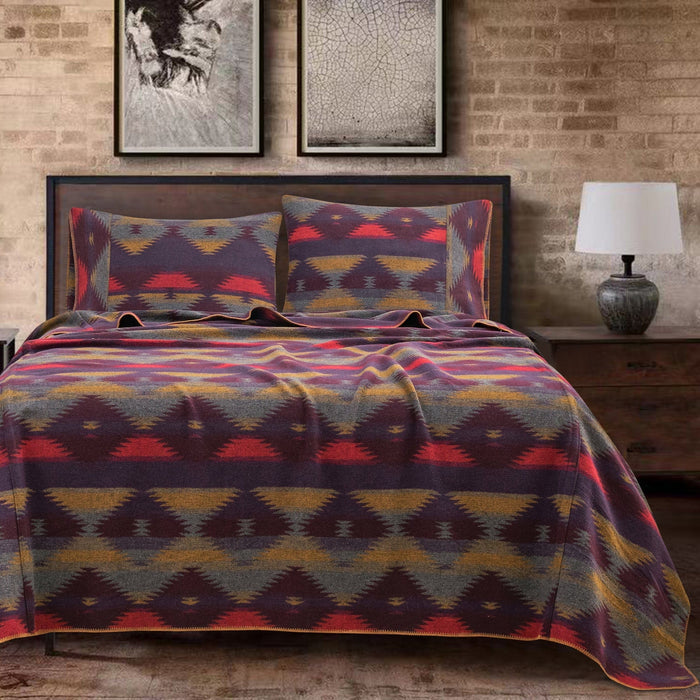 Gila Wool Blend Blanket Set