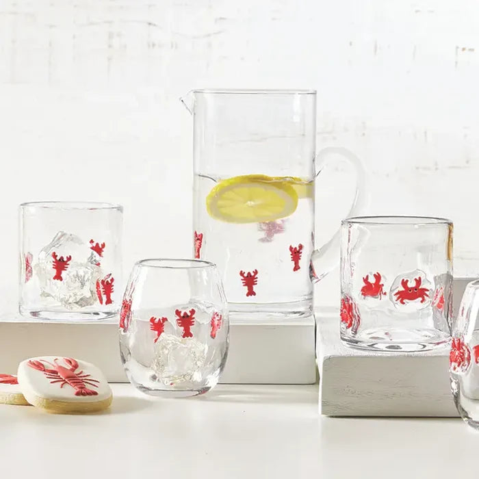 Icon Glass Pitcher - Lobster