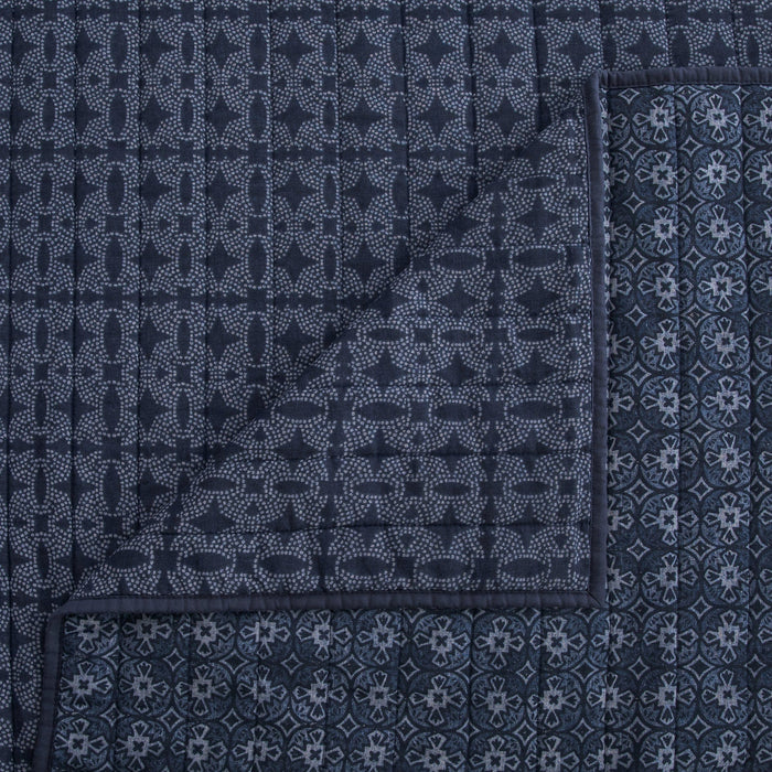Indigo Reversible Quilt Set Quilt
