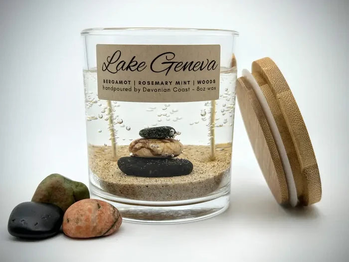 Lake Minnetonka Gel Candle:  Stacked Stones