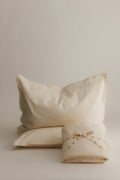 Linen Fitted Sheet and Pillow Set in Natural