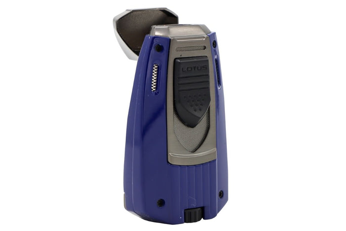 Lotus Mariner Blue Twin Torch Lighter with Punch - 24-7530