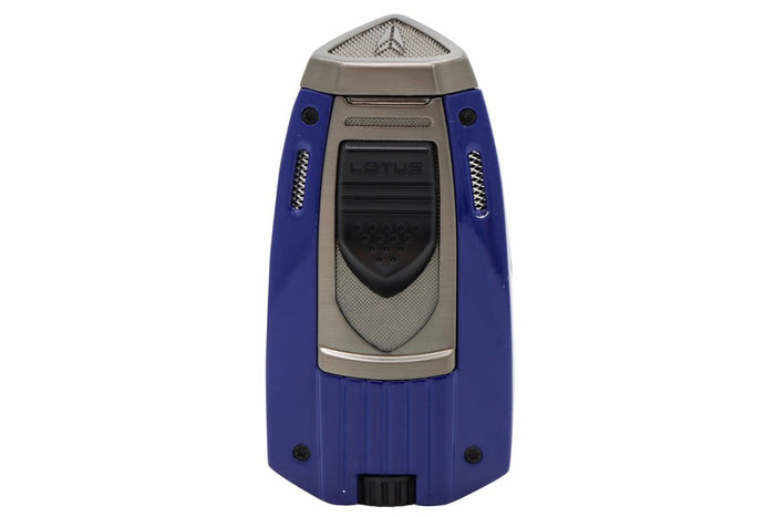 Lotus Mariner Blue Twin Torch Lighter with Punch - 24-7530