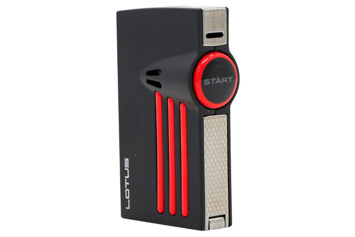 Lotus Orion  Black and Red Twin Flame Lighter 24-5200
