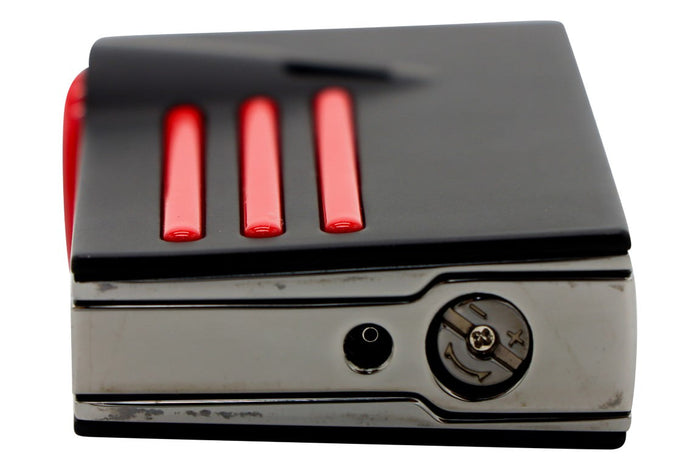 Lotus Orion  Black and Red Twin Flame Lighter 24-5200