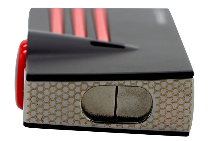 Lotus Orion  Black and Red Twin Flame Lighter 24-5200