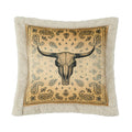 Marston Longhorn Campfire Sherpa Pillow