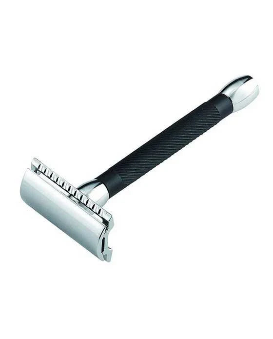 Merkur 20C Double Edge Safety Razor with Extra Long Handle & Straight Cut in Chrome Finish - MK20011