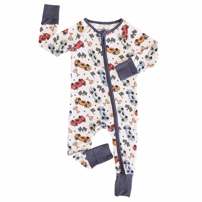 Pit Crew Convertible Zip Romper by Caden Lane