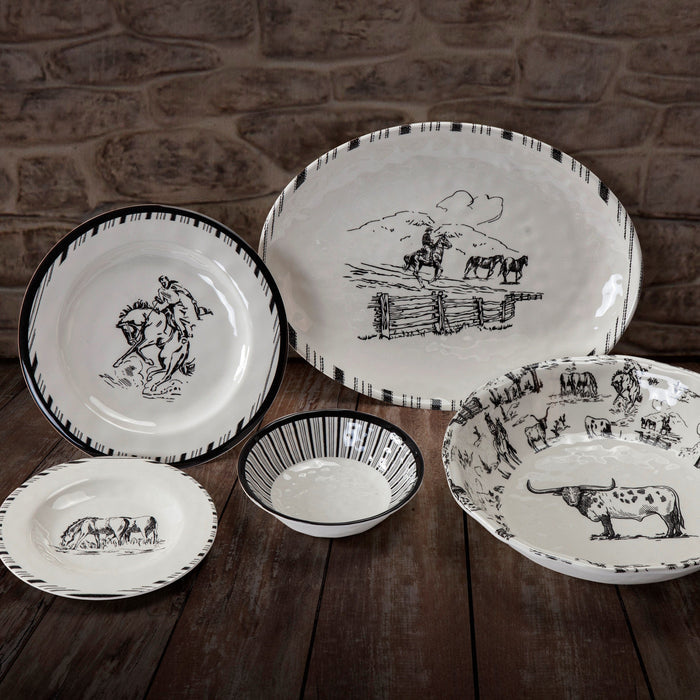 Ranch Life Melamine Salad Plates, Set of 4 Salad Plate