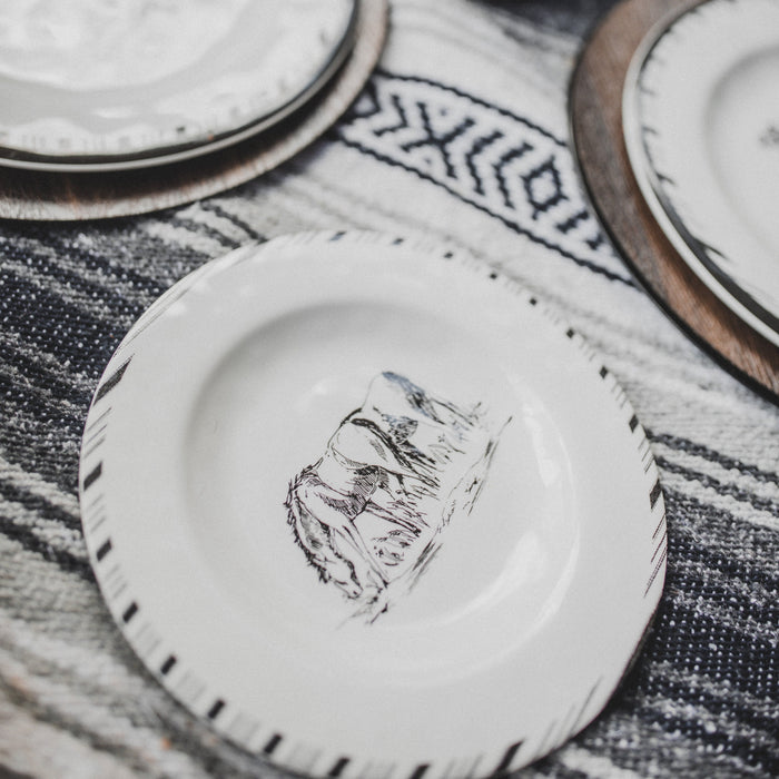 Ranch Life Melamine Salad Plates, Set of 4 Salad Plate
