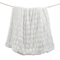 Ruched Rabbit Double-Sided Throw Throw