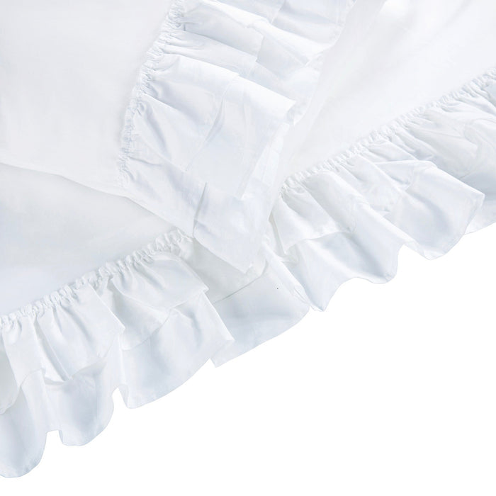 Savannah Ruffled 350TC Cotton Sateen Sheet Set