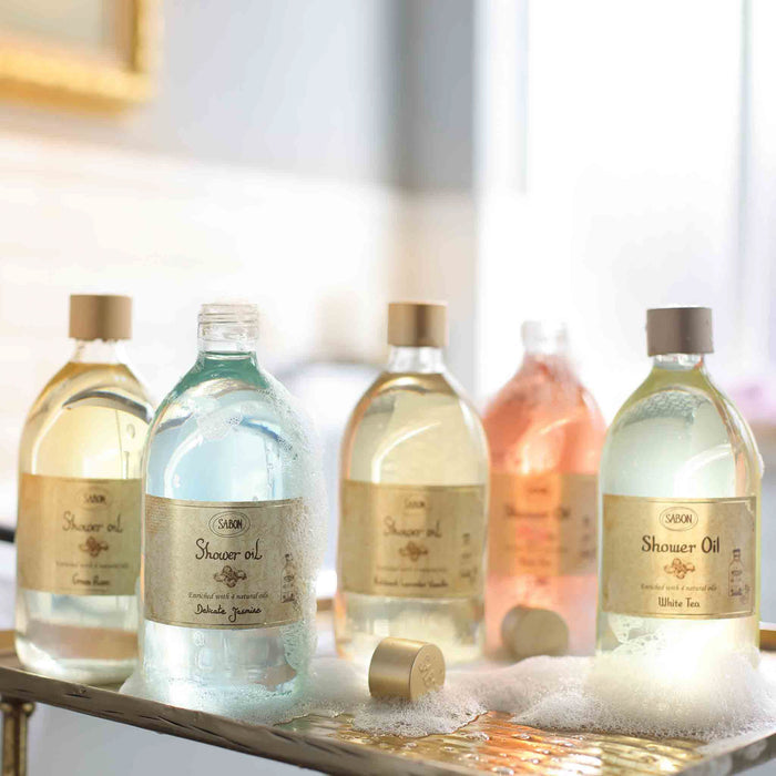 Shower Oil Green Rose 17.5 oz (500mL)