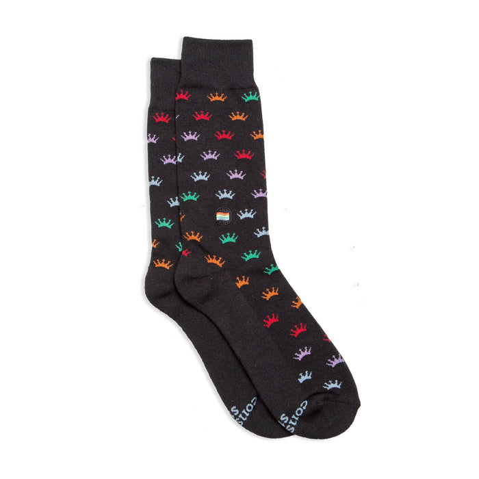 Socks that Save LGBTQ Lives (Colorful Crowns/Small)
