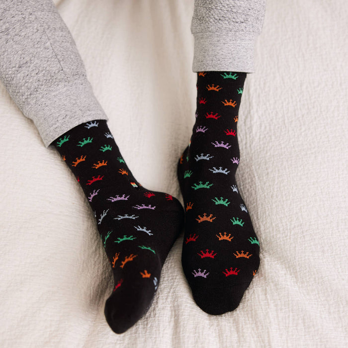 Socks that Save LGBTQ Lives (Colorful Crowns/Small)