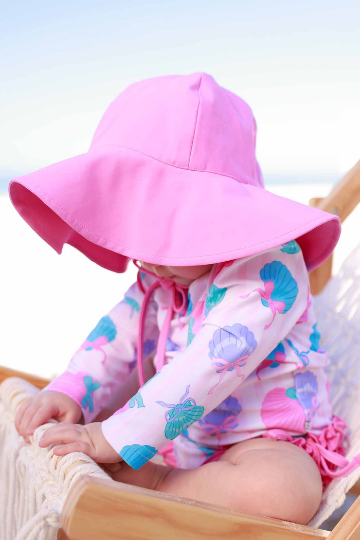 Solid Sun Hat | Pink Sweetie: M by Caden Lane