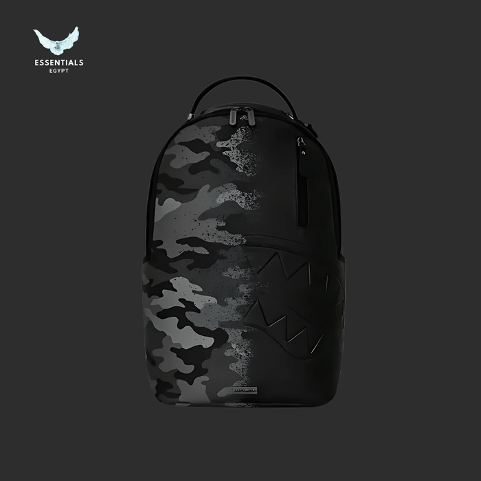 Sprayground Backpack – Stealth Camo Blackout - ESSENTIALS EGYPT